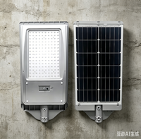 Lampadaire solaire LED polyvalent, éclairage extérieur tout-en-un étanche pour allée, parc et autoroute