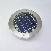 Lampe LED solaire encastrable robuste pour allée, jardin et aménagement paysager, IP67, en acier inoxydable