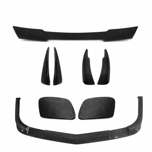 Lèvre de pare-chocs avant ABS pour Chevrolet <span class=keywords><strong>Corvette</strong></span> <span class=keywords><strong>C5</strong></span> <span class=keywords><strong>1997</strong></span>-2004, séparateur de lèvre avant 3 pièces, protection de spoiler, noir - Product Image 4