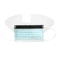 Fabricant Hubei Haixin Masques faciaux avec visière anti-buée Bouclier jetable Orange Earloop Transparent Protection faciale