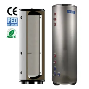 Stainless Steel 304/316L Buffer Tank With Electric Water Heater Heat Pump Buffer Tank 100L 200L 300L 500L 800L 1000L