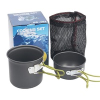 Ensemble d'outils de plein air légers, ultralégers et compacts, accessoires, glamping, pique-nique portable, camping, cuisine, ustensiles de cuisine, kit de repas