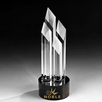 Trofeo de Cristal Noble, Premio de Vidrio Grabado Personalizado para Reconocimiento Corporativo, Recuerdo de Competición Deportiva, Regalo, Decoración de Escritorio