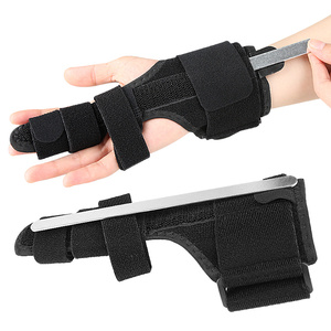 Vingerpolsbrace Verwijderbare metalen spalk Vingerstabilisator Verstelbare steunbeschermer voor dagelijkse bescherming van de handvinger - Product Image 4