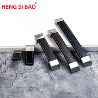 Poignées réglables en cuir et alliage de zinc pour chaises de salle à manger, tiroirs de commodes et armoires de chambre/hôtel - Meubles de haute qualité