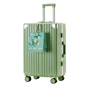 Maleta con Marco de Aluminio Rosa de 20 Pulgadas con Ruedas Giratorias, Equipaje de Viaje para Mujer con Cerradura, Color Sólido, Modelo 801 - Product Image 4