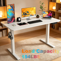 Bureau debout électrique OEM réglable en hauteur, 3 positions de hauteur mémorisables, bureau assis-debout pour le bureau à domicile et la station de travail informatique
