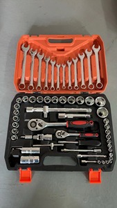 Nhà Máy Bán Buôn 37Pcs Thép Carbon Cờ Lê Thiết Lập Với Trường Hợp Khó Cứng OEM Bền Phổ Tự Động Công Cụ Sửa Chữa Nhanh Chóng Phát Hành Tay Công Cụ - Product Image 3