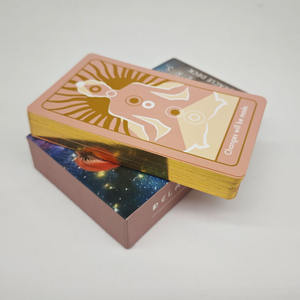 مصنوعة خصيصًا من رقائق الذهب ، بطاقات التارو أوراكل المقاومة للماء ، ورق طباعة نبوءة كلاسيكي ، بطاقات التارو ذات حافة ذهبية شخصية أصلية - Product Image 3