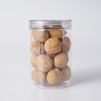 Bouteilles d'emballage cylindriques transparentes en PET, boîtes à languette, pots scellés à couvercle transparent, boîtes à ouverture facile en aluminium, contenants alimentaires hermétiques