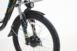 Di alta qualità 26 pollici telaio in acciaio su strada <span class=keywords><strong>E</strong></span> ciclo sigillato fondo grigio colore posteriore Drive adulto bici elettrica con ammortizzatore - Product Image 3