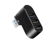 Mini hub USB 2.0 haute vitesse multiplié avec accessoire d'adaptateur d'ordinateur portable portable à rotation de 180 degrés en stock