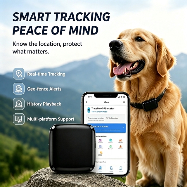 4G WiFi LBS GSM GPS Tracker IP67 Waterproof Mascota GPS Locator Real Time Tracking Anti Lost GPS Tracker for Dogs Cats Animals