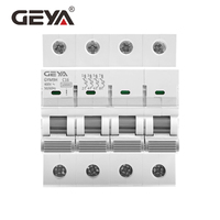 NUEVO GEYA GYM9H Interruptor Automático Magnetotérmico de 4 Polos 10Ka Mini Interruptores Automáticos Eléctricos de 63A Tipos de Interruptores Automáticos 230V 400V
