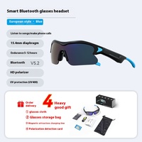 Lunettes Intelligentes Audio Sans Fil pour Lunettes de Soleil Polarisées Anti-Lumière Bleue avec Sangle Réglable Monture TR90 pour le Sport et le Cyclisme