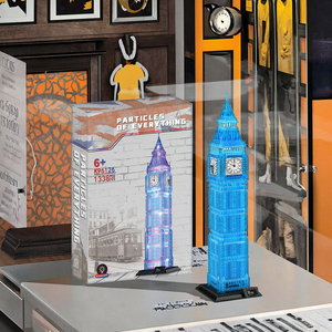 <span class=keywords><strong>Big</strong></span> Ben 1337 Bloques de construcción de cristal Versión de ensamblaje en miniatura de moda del famoso reloj - Product Image 3