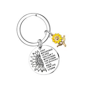 Porte-clés Bee Happy en acier inoxydable, cadeau pour les amoureux des abeilles, les apiculteurs, les enseignants - Product Image 2