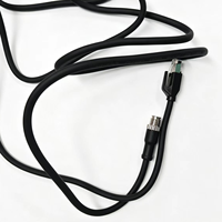Kabel Jaringan Tahan Air M12 8Pin ke RJ45 untuk Kamera Visi Mesin Industri
