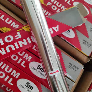 Rolo de papel doméstico para confeitaria, rolo de folha de alumínio jumbo para cozinhar churrasco, 9/20 microns - Product Image 2