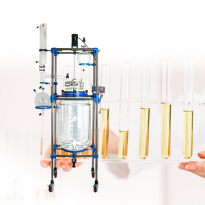 Glass Reactor with Integrated <b>Temperature</b> Probe for Accurate Monitoring - Product Image 3