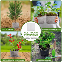 Panier en treillis métallique tricoté en acier inoxydable 304, protection racinaire pour plantes, anti-campagnols, rongeurs et taupes, pour arbres, légumes, fleurs et bulbes