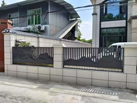 Rampe d'escalier de balcon en alliage d'aluminium gris anthracite, balustrade de terrasse résidentielle à soudure sans joint, à faire soi-même
