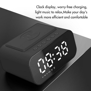 BT508 haut-parleur de charge sans fil extérieur Portable carte réveil son LED horloge bureau son <span class=keywords><strong>BT510</strong></span> - Product Image 3