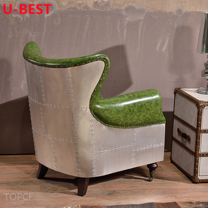 Sofá Retro de Aluminio Metálico U-Best Spitfire, Sofá Vintage de Madera, Divani, Kanepe, Bankstel, Hoekbank, Sofy, Mueble de Salón - Product Image 3