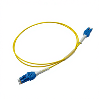 Cordon de brassage fibre optique COMTON Uniboot LC vers LC Monomode G.657A1 9µm Jaune LSZH/PVC avec gaine Push-Pull Certifié ROHS 1m