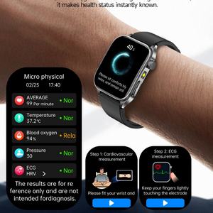 Mode <span class=keywords><strong>Ecg</strong></span> Surveillance Montres intelligentes HRVmedical Diagnostic <span class=keywords><strong>Ecg</strong></span> Ppg Smartwatch Ip68 Étanche Fitness GE810 Smart Watch - Product Image 4