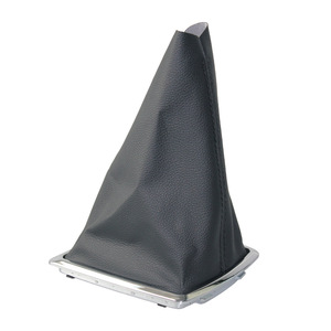 Ford Focus Gear <b>Shift</b> <b>Knob</b> Dust Cover Leather Black Electroplated Frame Car Accessory - Product Image 2