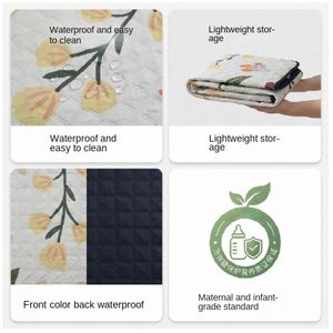 Extra Large <b>Outdoor</b> Picnic <b>Mat</b> Foldable Waterproof Sand for Camping Hiking Travel PEVA Bottom - Product Image 2