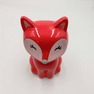Vente d'usine, <span class=keywords><strong>tirelire</strong></span> créative et mignonne en forme de personnage de dessin animé <span class=keywords><strong>renard</strong></span> pour les cadeaux des enfants, boîte à épargne en céramique personnalisée - Product Image 6