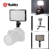 Tolifo Mini éclairage LED portable pour appareil photo, léger, à installer sur l'appareil photo, 176 LED, éclairage parfait pour la photographie et la vidéo