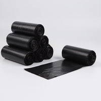 Sacs poubelles robustes 30/40/50L noirs en LDPE/HDPE avec soufflets latéraux, 20-100 rouleaux, sacs poubelles résistants à la fuite et thermoscellables