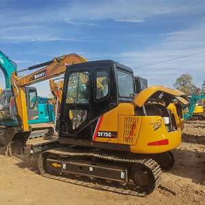 Mini-excavatrice d'occasion Sany SY75C Pro de Chine Sany Midi Digger de 7.5 tonnes à vendre - Product Image 2