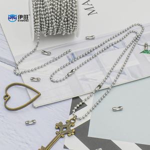Ewang Necklace <b>Chains</b> Ball <b>Chain</b> Ball Beaded <b>Chain</b> for DIY Craft Making - Product Image 5