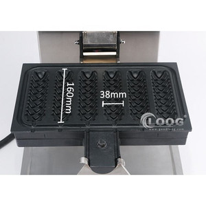 Machine professionnelle électrique en acier inoxydable pour gaufres croustillantes de type corn dog sur bâtonnet, 6 bâtonnets, <span class=keywords><strong>prix</strong></span> de la machine à gaufres hot-dog commerciale - Product Image 2