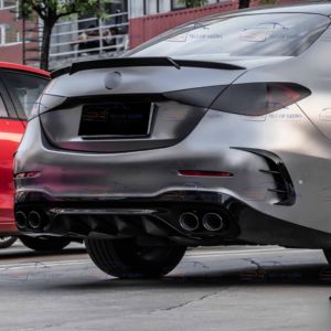 Difusor trasero para Benz W206 <span class=keywords><strong>Clase</strong></span> <span class=keywords><strong>C</strong></span> Facelift C43 AMG tubo de escape trasero difusor de parachoques trasero - Product Image 3
