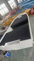 Bateau de pêche simple de 4,2 mètres en alliage d'aluminium soudé, moteur moins cher, vente chaude pour la pêche en lac et en rivière