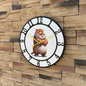 <span class=keywords><strong>นาฬิกา</strong></span>แขวนผนังลายการ์ตูนสร้างสรรค์ ขนาด 40 ซม. รุ่นใหม่ล่าสุด ลายลิงและเสือ สำหรับห้องนั่งเล่น ห้องตัวอย่าง ห้องอ่านหนังสือ ห้องเด็ก - Product Image 6