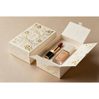 Boîte cadeau personnalisée en carton ondulé avec design d'avion, doublure en éponge magnétique réutilisable, emballage pour produits de soin de la peau et cosmétiques, finition mate