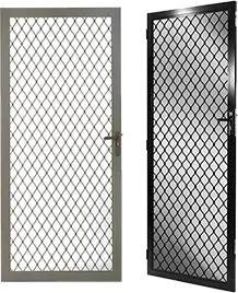 דלת מסך אבטחה כבדה אלומיניום עם רשת נירוסטה 316 & סורג יהלום אופציונלי לכניסה לפטיו - Product Image 2