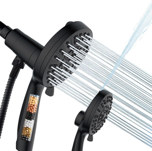 High Pressure Filtered Hand Shower Head Adjustable <b>Spray</b> Mode Mineral Stone Shower Sprayer for Home Bathroom - Product Image 1
