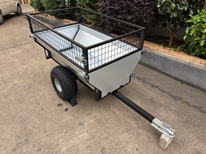 <span class=keywords><strong>Remorque</strong></span> robuste en acier pour <span class=keywords><strong>quad</strong></span> avec cage de protection et coupleur US - Product Image 4