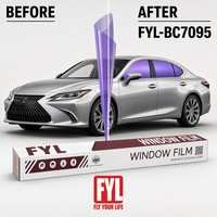 Film solaire pour pare-brise caméléon anti-éblouissement avec film PDLC à changement de couleur, teinte caméléon, IRR60%+ UV99% pour plaque d'immatriculation de voiture