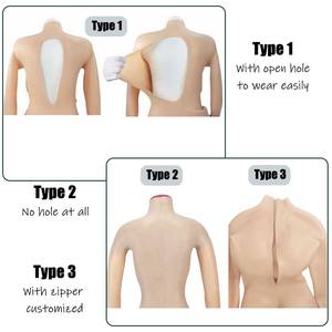 Traje de silicona con pechos falsos para crossdresser, con pantalones con clavícula y vagina, para cosplay de sissy, ladybody, shemale, drag queen - Product Image 4