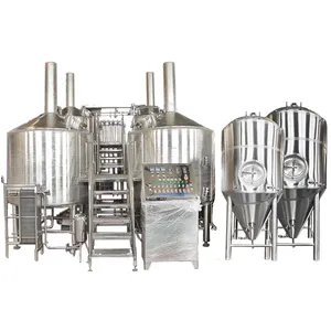 SUS 304 used beer brewing equipment/2000L industrial brewery turkey brewery for sale