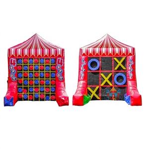 Jeu gonflable géant 2 en 1 pour fête, jeu de carnaval, cinq de suite, tic-tac-toe pour enfants et adultes WINWAYTOYS PVC extérieur - Product Image 1