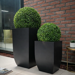 Boules <span class=keywords><strong>de</strong></span> topiaire artificielles en <span class=keywords><strong>buis</strong></span> dans des jardinières, verdure artificielle réaliste pour la décoration intérieure et extérieure, idéales pour la maison et le bureau - Product Image 6